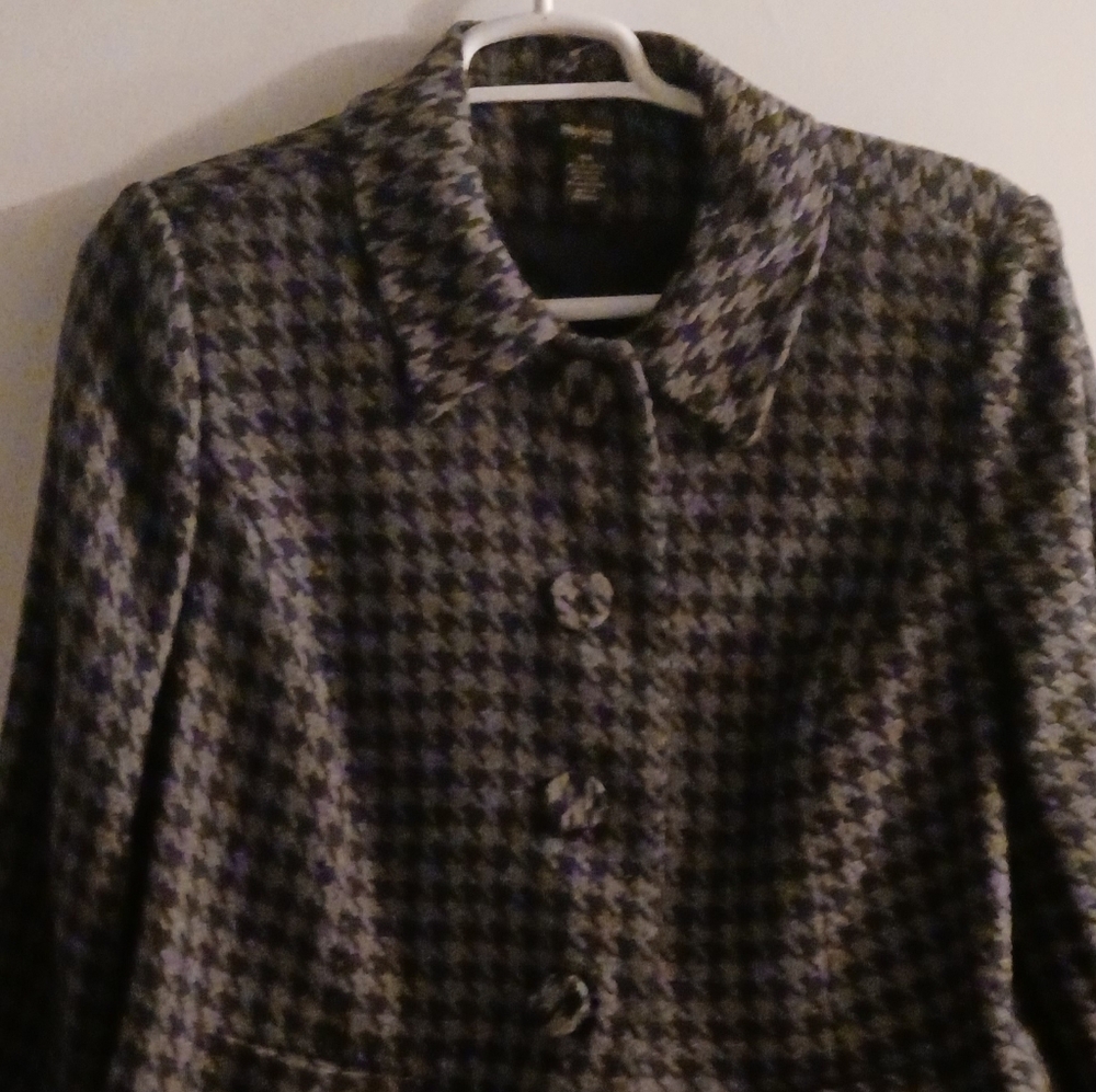 Womens Houndstooth  Coat 18W